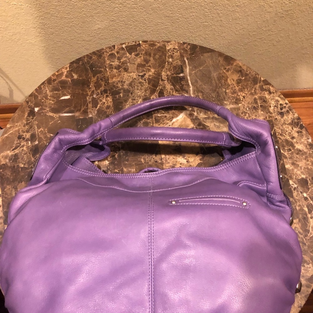 B. Makowsky Purple Bag - Picture 3 of 3